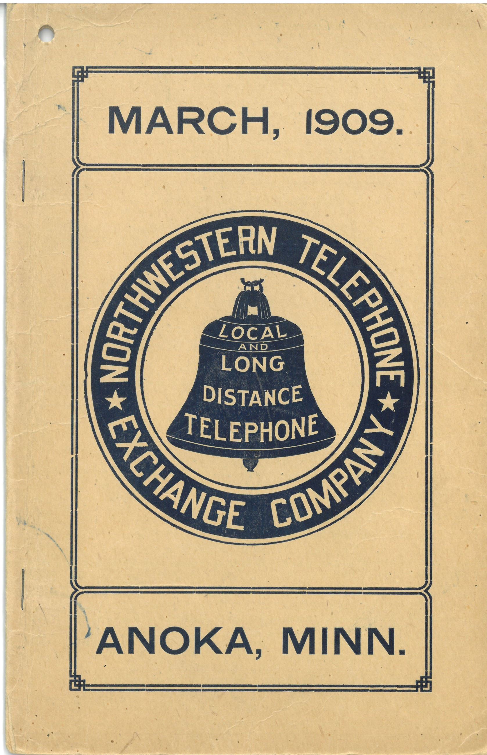 1909 Phone Book cover