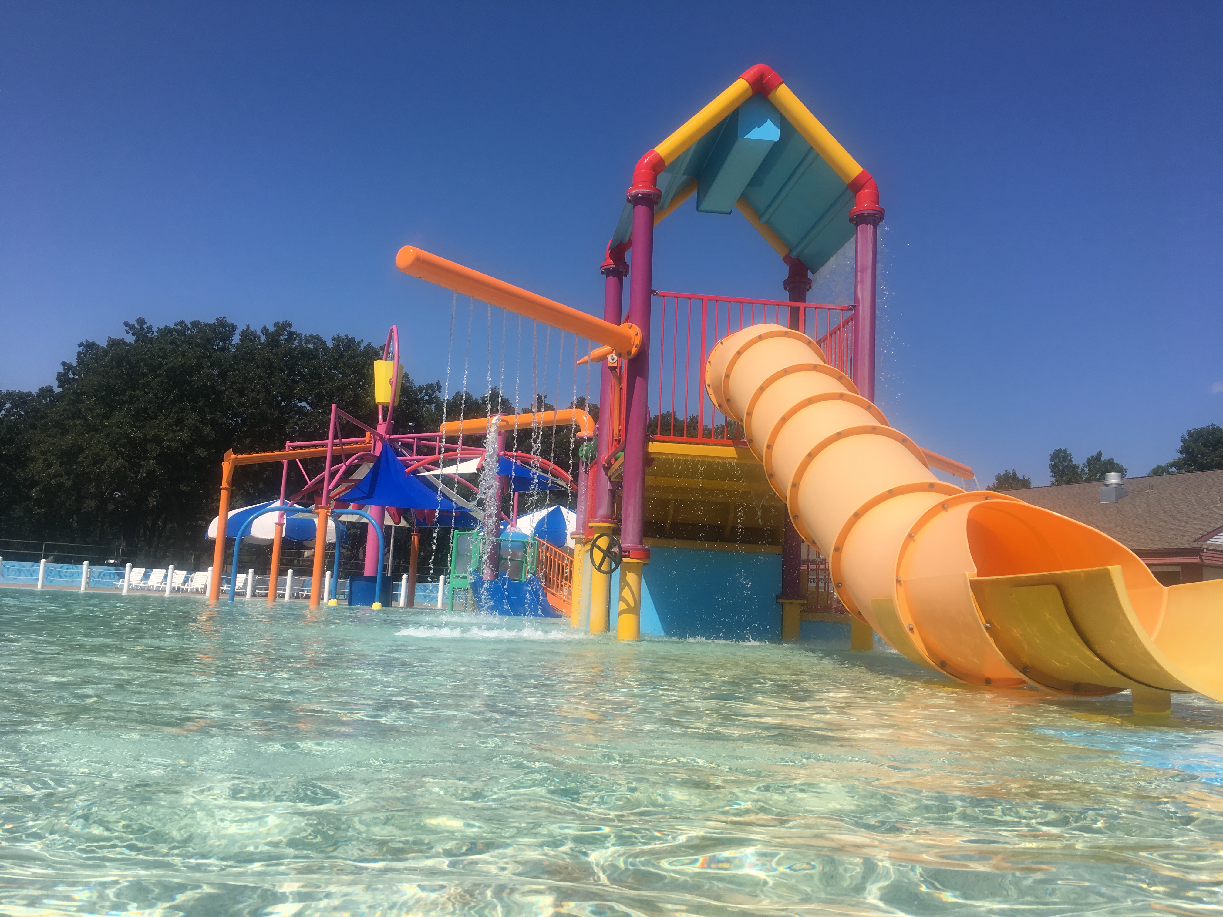Water Slide and Playground Structure