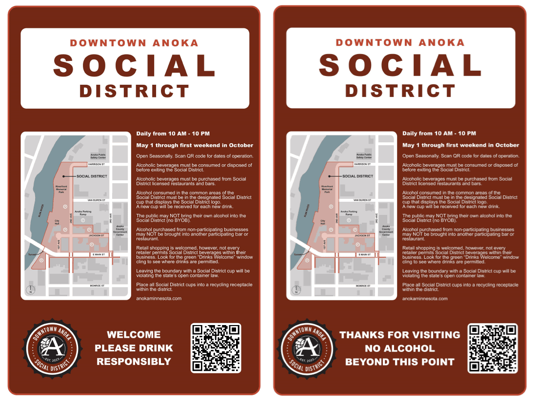 Welcome and Exit Signs with Rules